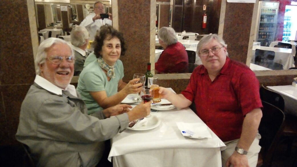 Jantando com David Ashbridge e Ana C, em Rio de Janeiro